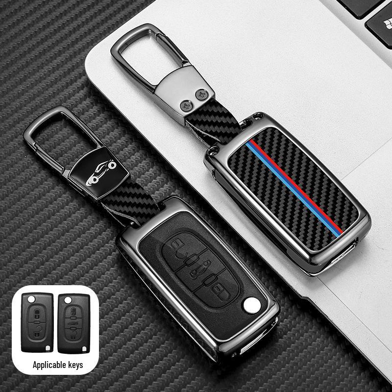 Citroen Key Bag: Leather Sega Case for C4 Remote, Protective Shell with Metal Buckle