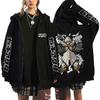Anime Gachiakuta Rudo Merch Zipper Hoodie Men Women Casual Oversized Zip Up Jacket Male Retro Cartoon Manga Zip Up Sweatshirt