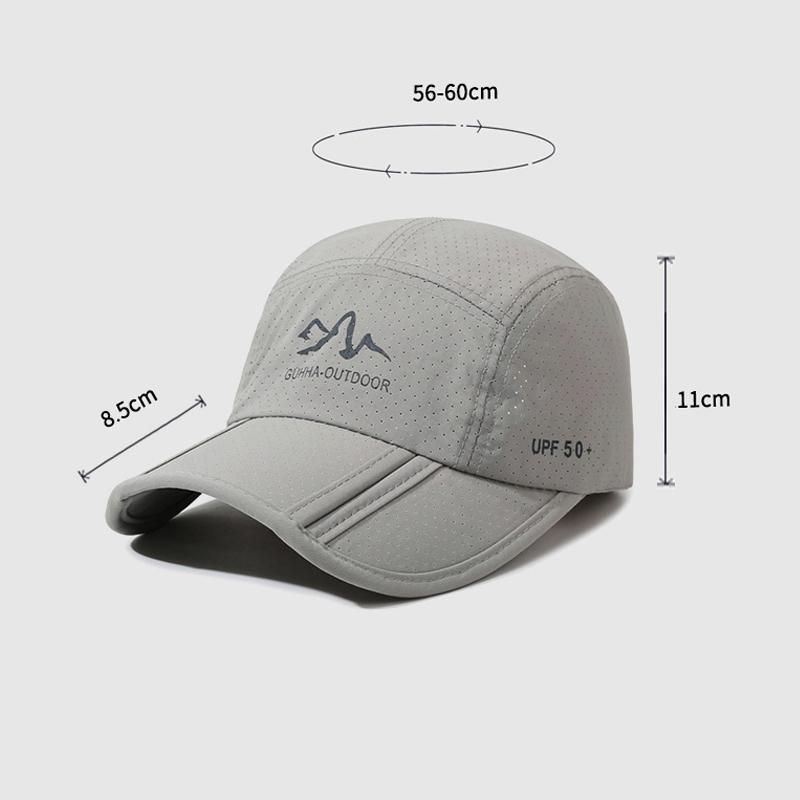 Summer Outdoor Sun Protection Quick-Drying Baseball Cap Men Breathable Sun Hat Fishing Cap