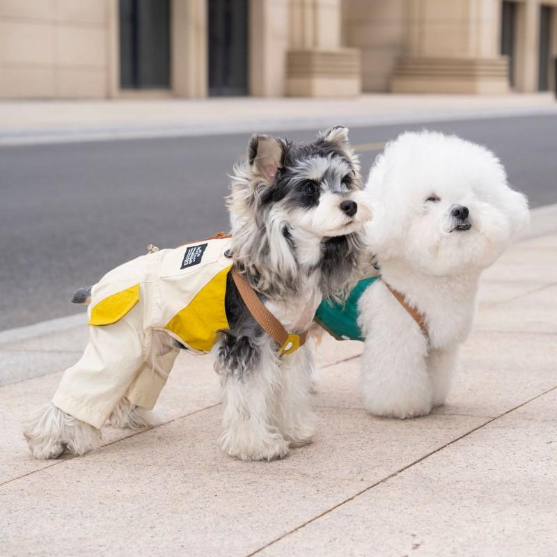 Hunde-Overalls Lässige Haustierkleidung Kleine Mittlere Große Hunde Weiche Acryl-Arbeitskleidungs-Stil-Hosen Ganzjahres