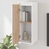Vidaxl Wall Cabinet, White, 30X30X80 Cm, Solid Pine Wood