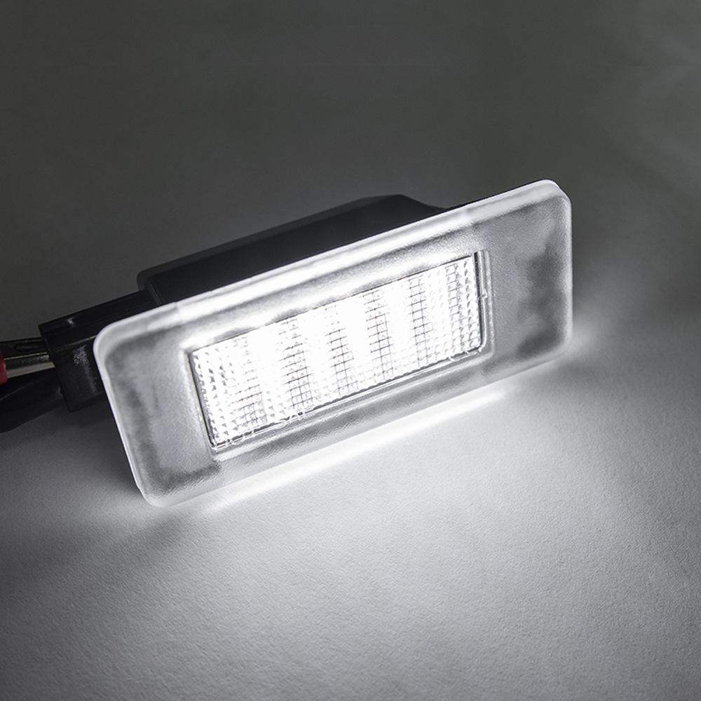 2x 18-LED Black License Plate Lights for Nissan Serena C27 (2016-2019)