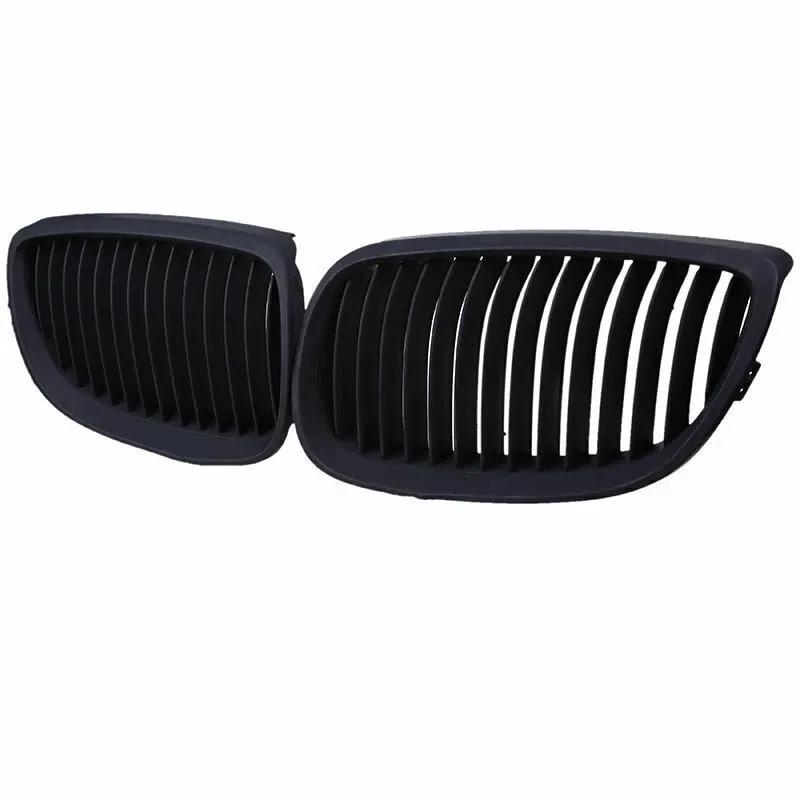 

For BMW 3 Series E92 E93 Coupe M3 2008-2010 2x Car ABS Grille Front Kidney Grill Single Line Style 51137157277 51137157278 Parts матовий чорний колір