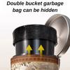 Vintage Waste Bins Metal Trash Can Luxury Living Room Wastebasket Large Capacity Separate Trashs Things for Home and Kitchen