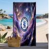 Пляжний рушник з принтом Chelsea FC, швидковисихаючий, м'який, портативний, великий прямокутний пляжний килимок для подорожей, басейну