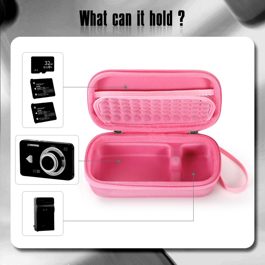 Precise Fit AntiShock Camera Pouch For PIXPRO FZ55/FZ45 Compact Cameras Case Secure  Shell Cover for Travel Companion