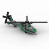 Moc Building Blocks Military Combat Aircraft Assembly Black Hawk Apache Helicopter Boys' Toy Small Particles Educational Gift