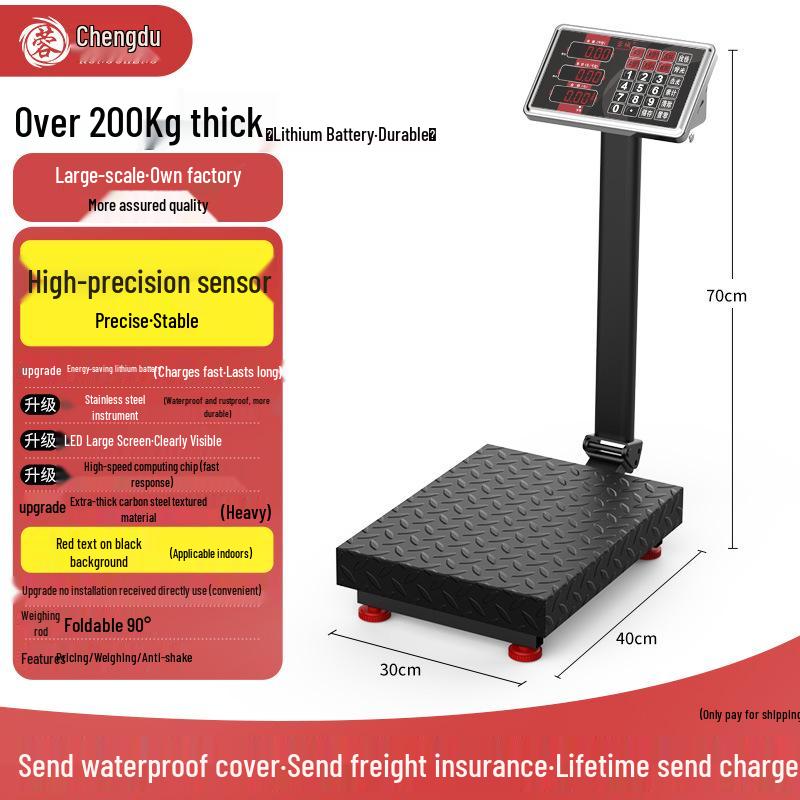 2025 Electronic Table Scale - New 300kg/150kg Commercial Weighing Model