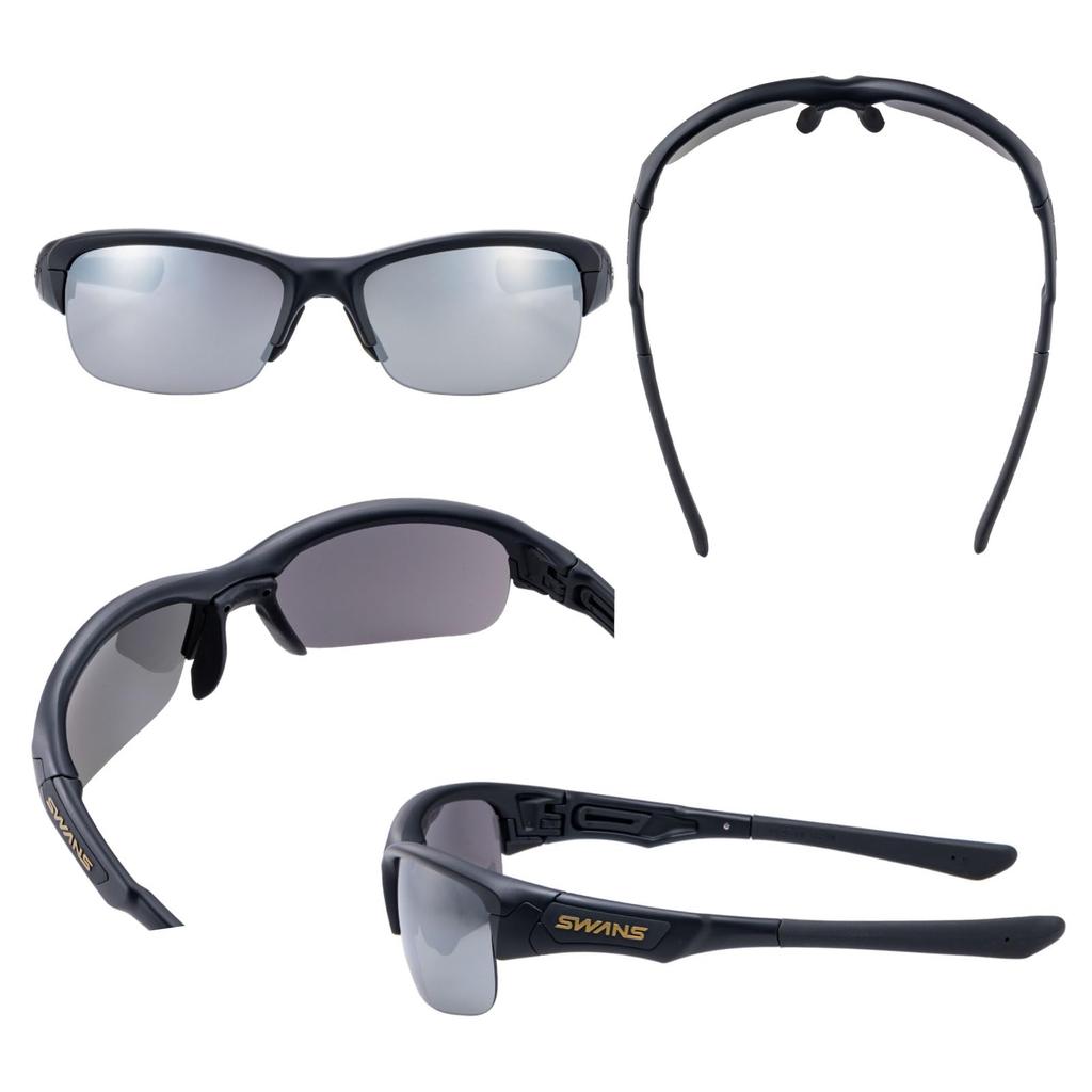 Made In Japan Sports Sunglasses Springbok SPRINGBOK Mirror Lens Golf Outdoor Cycling Ball Sports MBK Silver Mirror X Smoke [SWANS] SPB-0701
