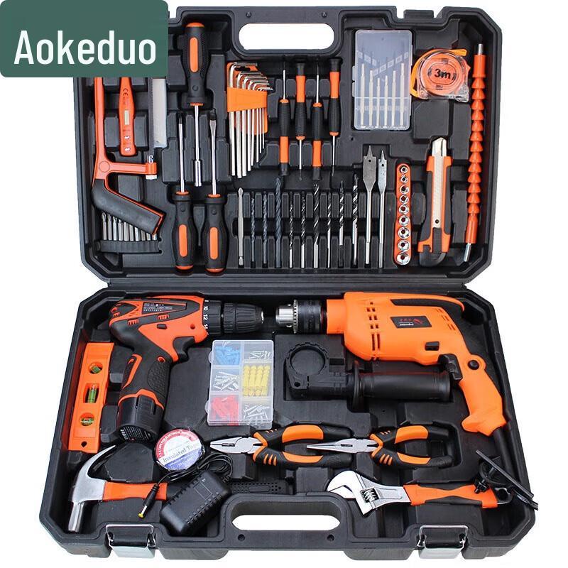Aokedu Cordless Drill & Hardware Tool Set