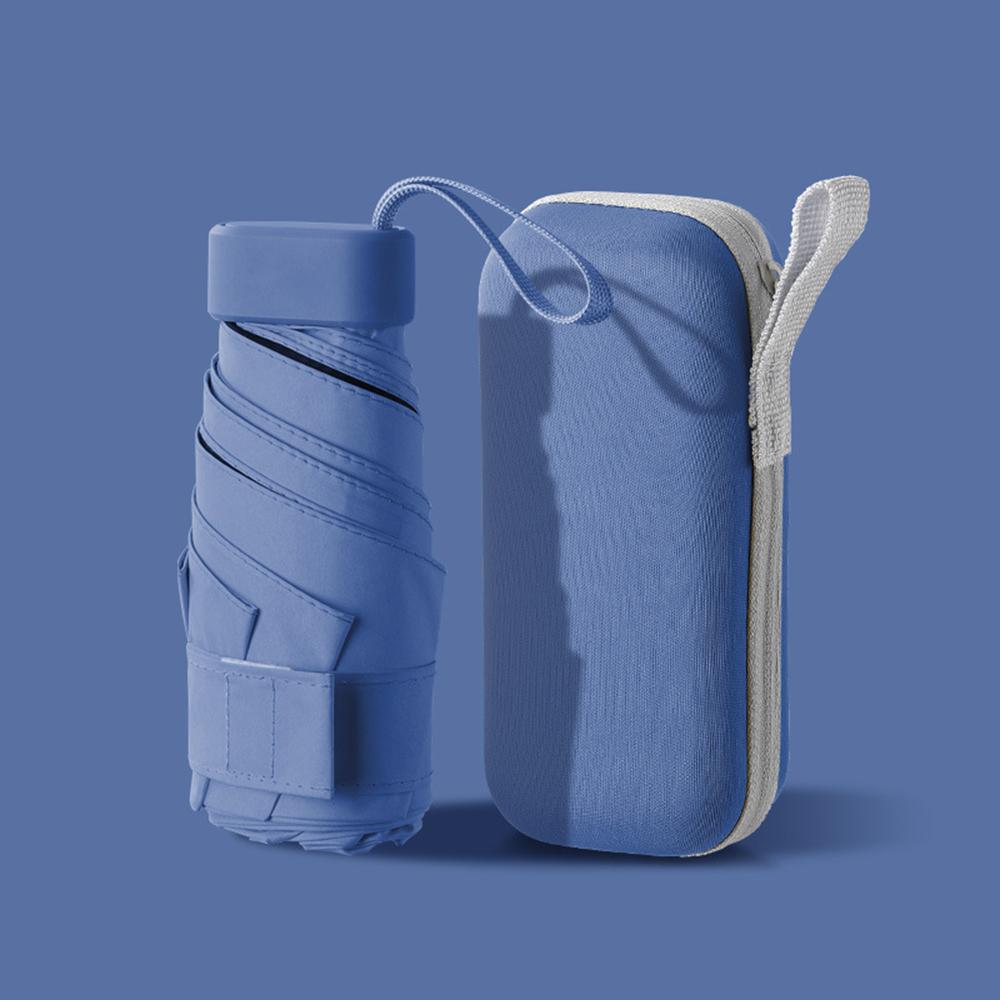 Parapluie Pare-soleil Capsule Vente Chaude Taille Téléphone Anti UV Portable Pliant Parasol pour Femmes Mâle Ultraléger Voyage Parapluie de Pluie