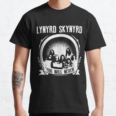 Vintage Lynyrd Skynyrd You Will Never Unisex Cotton Black T-shirt, Size S-5XL Unisex T-Shirt