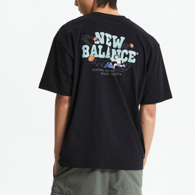 New Balance Uni Nb Boy Basketball Lettering Short Sleeve Tee B1 Nbnef21543 10 16 19 Cf