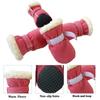 4pcs/Set Winter Warm Pet Shoes Anti-Slip Thick Dog Boots for Small Dogs Puppy Snow Boots Chihuahua Footwear Yorkie Poodle Shoes