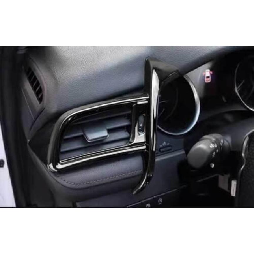 Glossy Black Console AC Left Air Outlet Vent Trim Fit For Toyota Camry 2018-