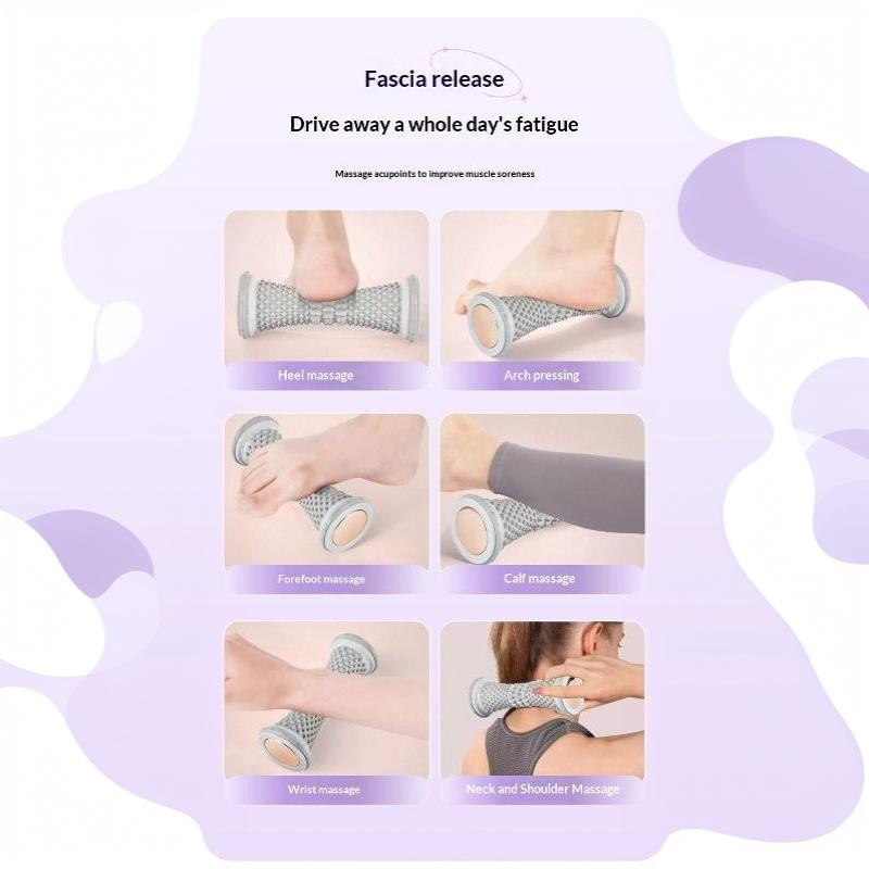 Pp Foot Massage Roller Textured Surface Deep Pain Relief For Home Use Workout Yoga Recovery