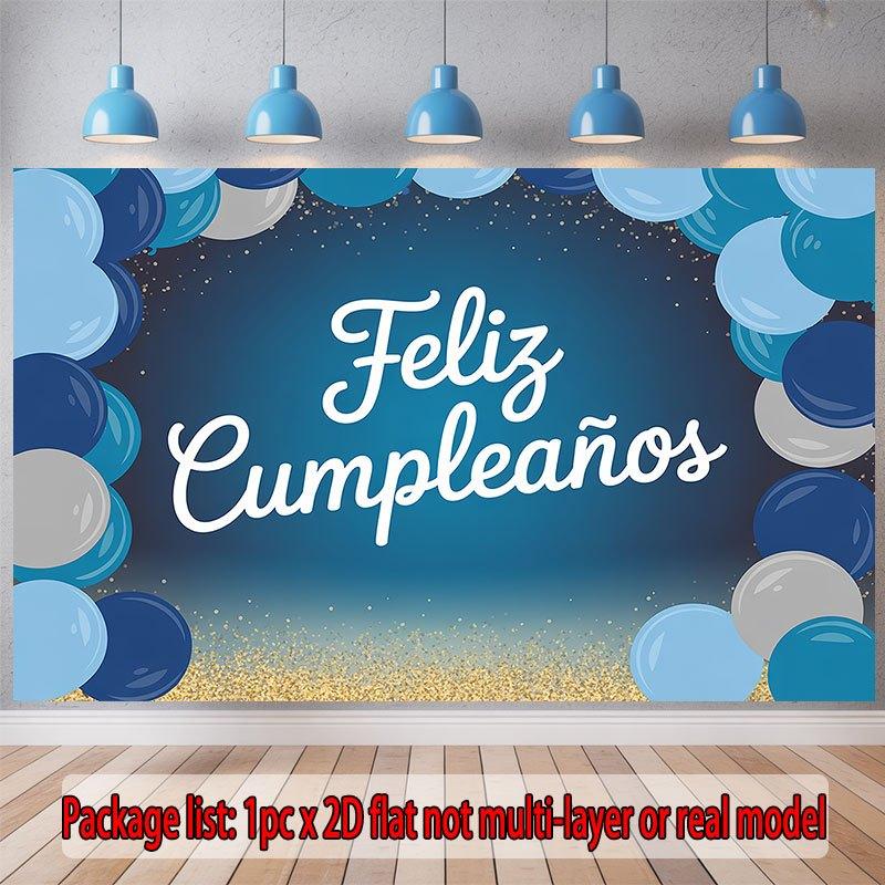 Party Backdrop Flat Feliz Cumpleaos Events Wedding Coming Ceremony Four Season Event Backdrop Decoration Front Door Decor Planners