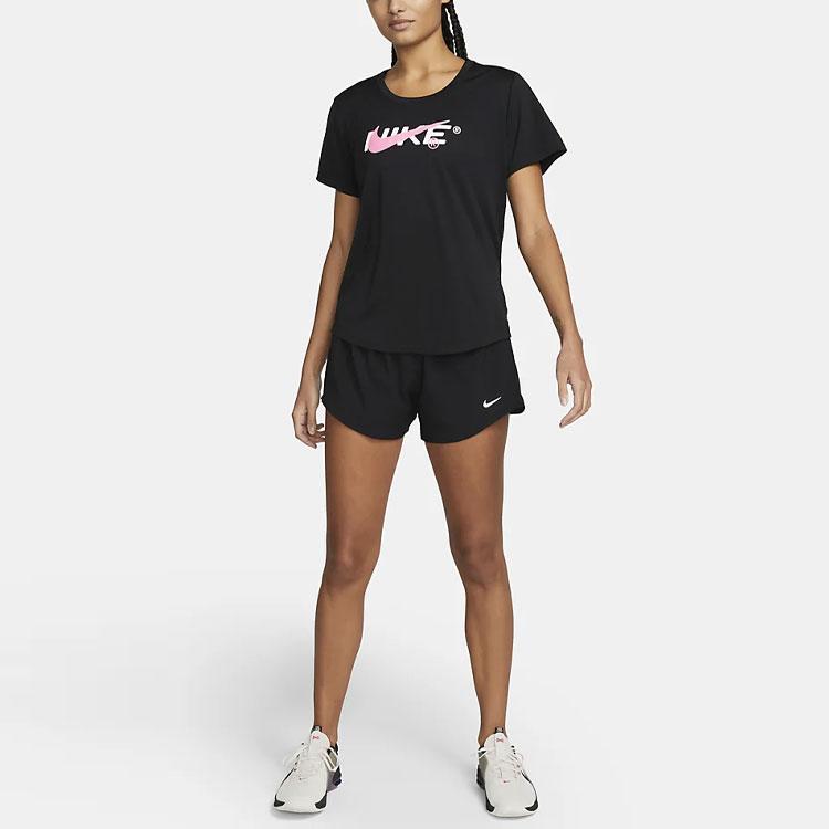 New Nike One Women's Dri FIT Mid Rise 3' Brief Lined Shorts DX6010-010