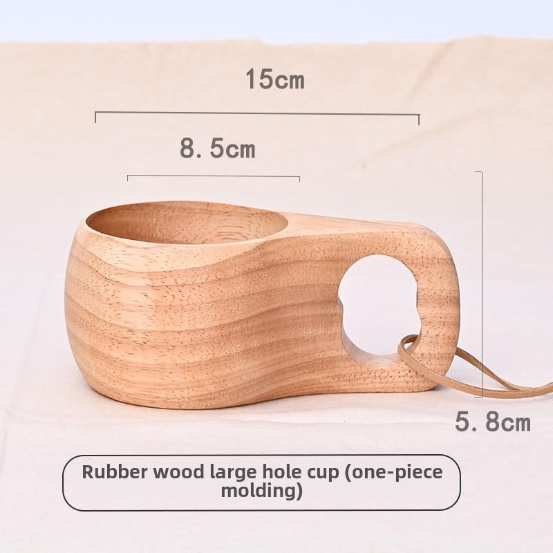 Creative Milk Cup Outdoor Wooden Cup Wooden Finnish Cup Portable Universal Cup