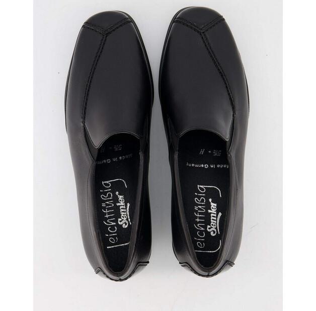 Женские слипоны Semler Ria r1805-012-001 black soft мягкая кожа наппа