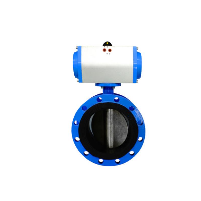 AOBL Electric/Pneumatic Actuator Flanged Butterfly Valve, Cast Iron Body, 304 Valve Plate, EPDM Seat.