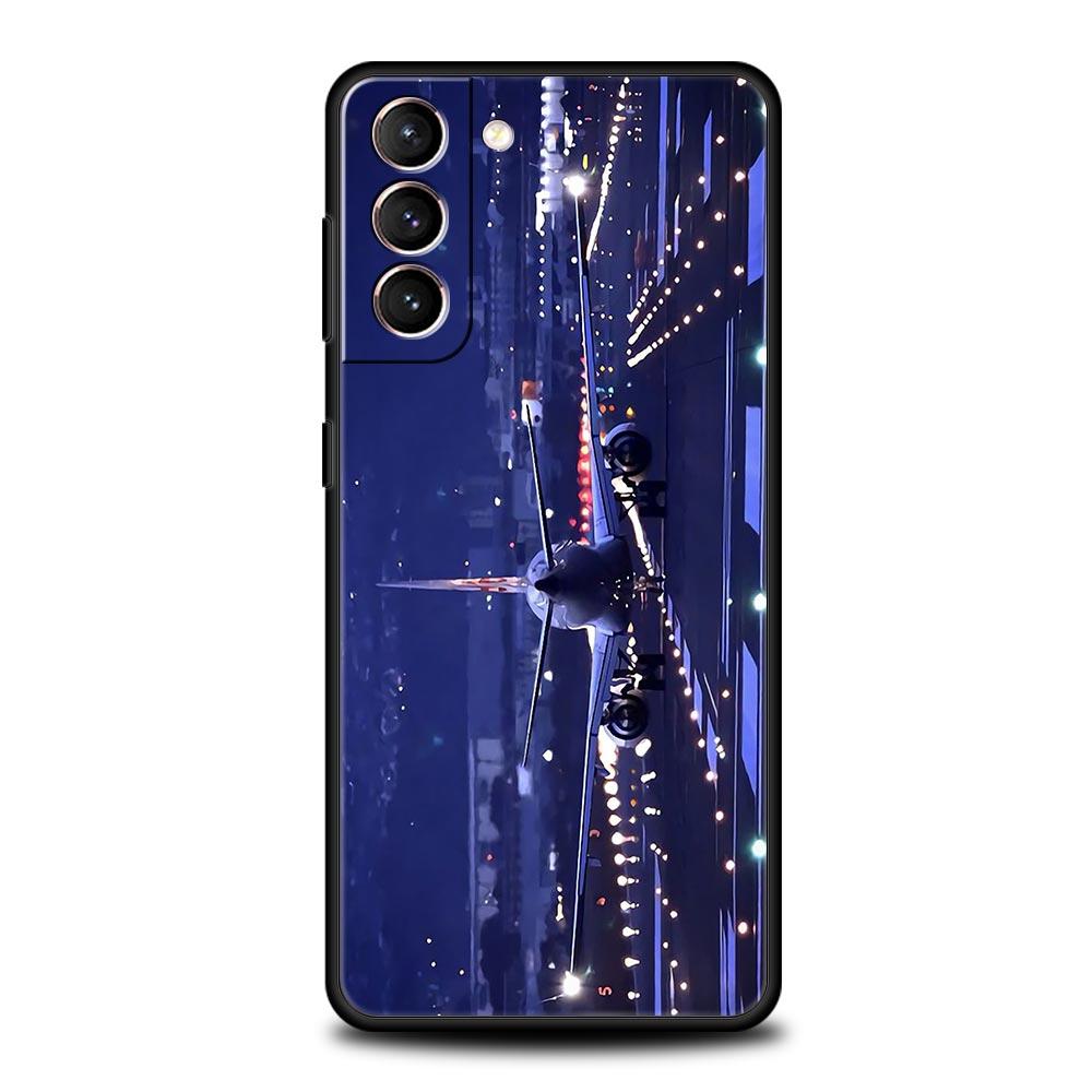 

Travel-Nspired Airplane Route Phone Case for Samsung Galaxy S26 S25 S24 S23 S22 S20 S21 FE Ultra S25 Edge Plus 5G Soft TPU Cover Samsung S24 Plus