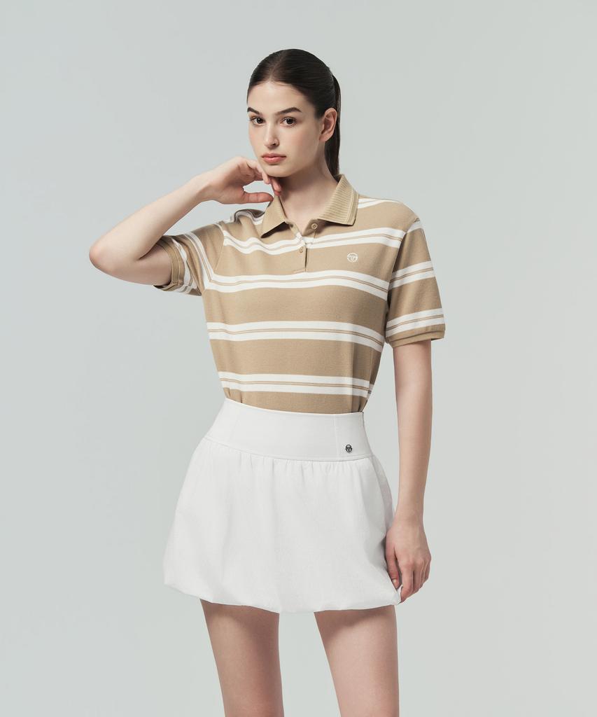 SERGIO TACCHINI W Striped Short Sleeve Polo