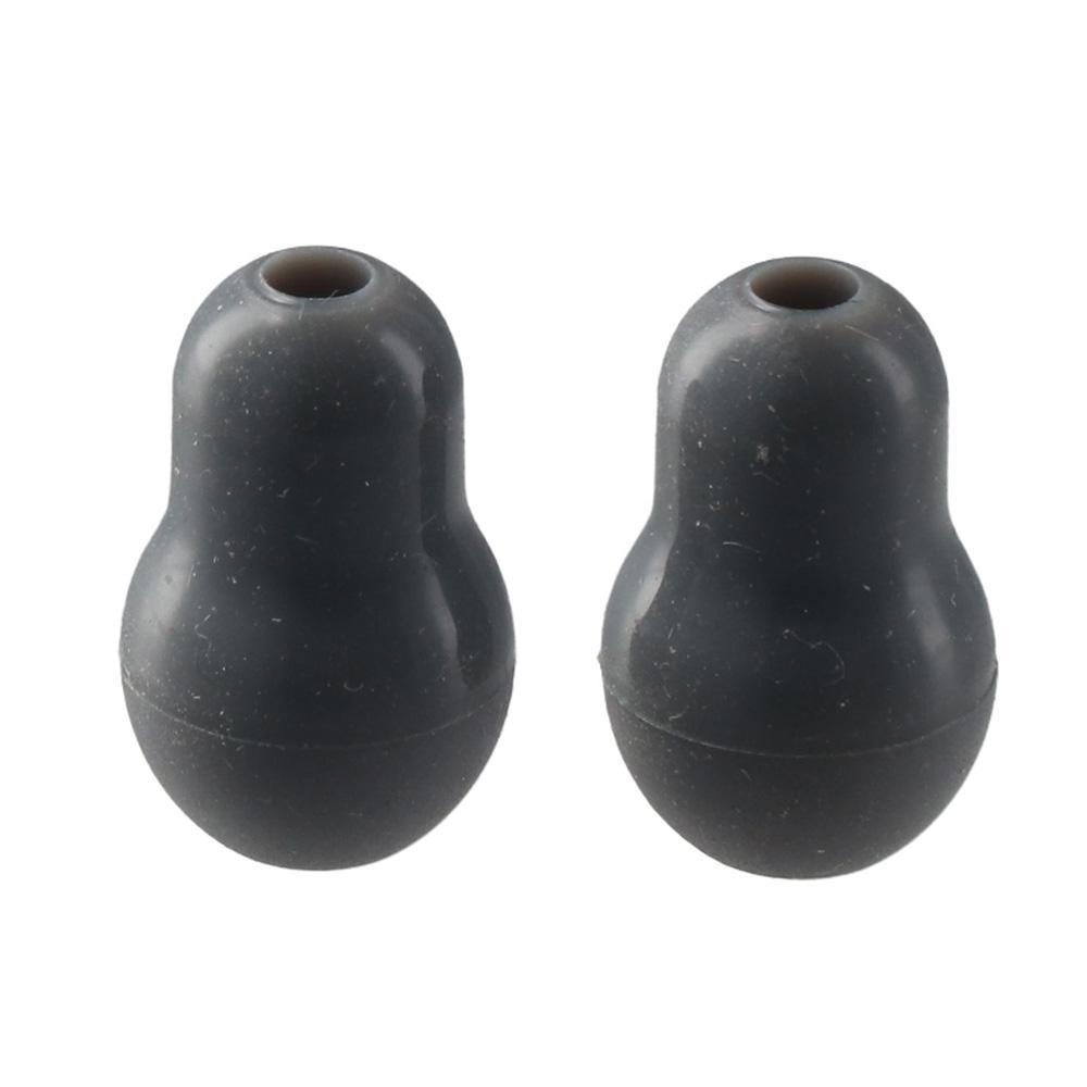 4Pcs Silicone Silicone Ear Tips Gray Black Stethoscope Ear Pieces Cardiology IV Parts