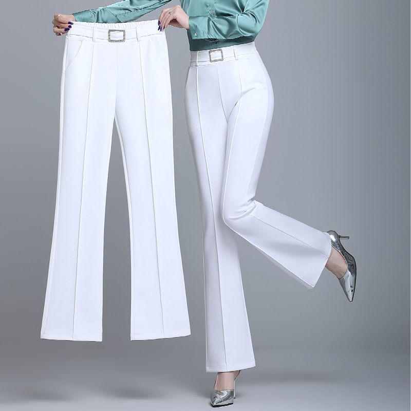 

Women s High-Waisted Bell-Bottom Wide-Leg Suit Pants - Slimming, Straight Fit, Versatile, Casual S (Recommended 80-90 jin)