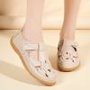 Women's Leather Sandals Summer Essentials Mary Jane Beach Flat Shoes Casual Soft Roman Sandals for Girl Plus Size