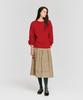 DEPOUND Raglan Round Neck Pullover [Red]