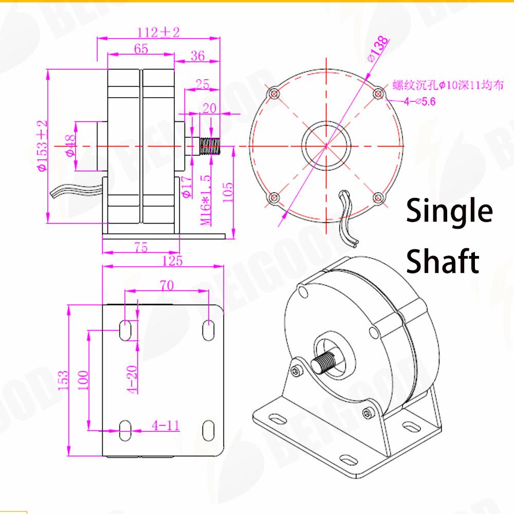 5000W 8000W 10KW Electric Generator Windmills Water Turbine Gearless Permanent Magnet Generators Power 12V 24V 48V For Home Use