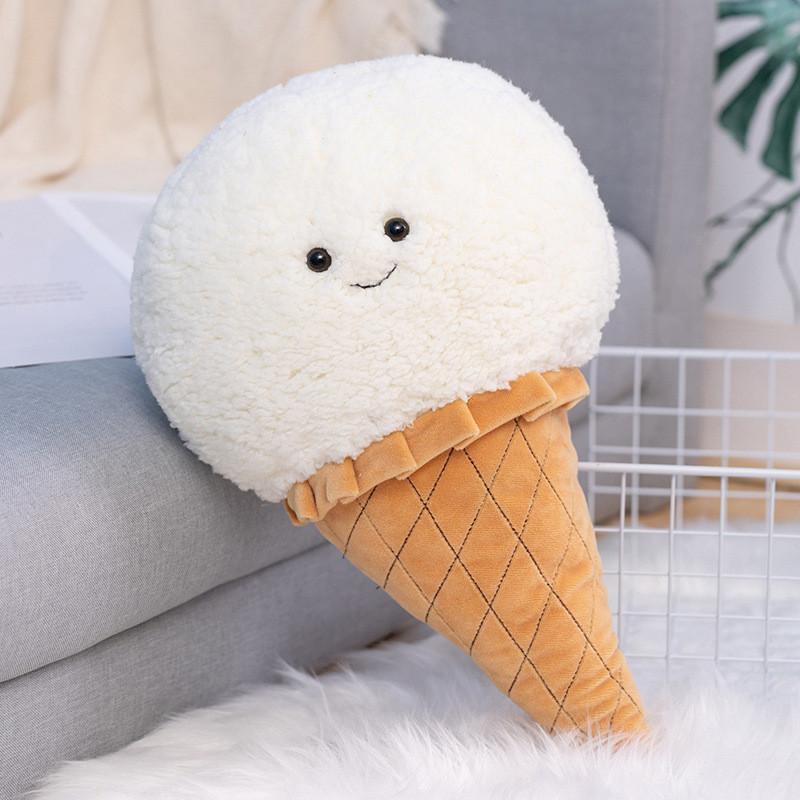 Ice Cream Plush Toys Cartoon Fill Doll Macaroon Xmas Gift Toys Ornament Stuffed