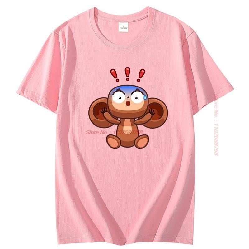 Shock T Shirt For Unisex Cheburashka O Neck Tops Cotton T Shirt Humor High Quality Summer Short Sleeve Tshirts Unisexs Clothing