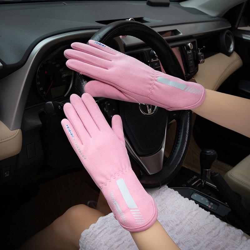 

Winter thermal gloves, velvet thermal insulation, windproof, cold-proof and non-slip touch screen