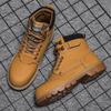 Big Yellow Boots Retro Locomotive Martin Boots Casual Boots British High Top Boots