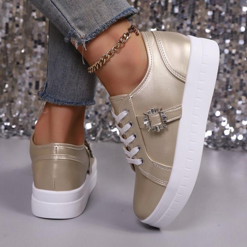 Women's Plus Size New European American Style Round Toe Chunky Sole Casual Versatile Fashion Shoes