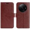 For Xiaomi Redmi A3 4G/Poco C61 4G Case Leather Crazy Horse Texture Wallet Folio Phone Cover