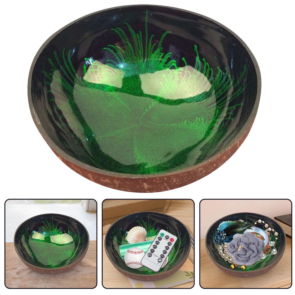 Nut Decorate Coconut Bowl Office Food Containers with Lids Key Holder Japanese Snacks Shell Candy
