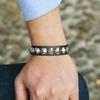Punk Rock PU Leather Wristband Jewelry Metal Stud Rivet Bangle Leather Bracelets for Men Women
