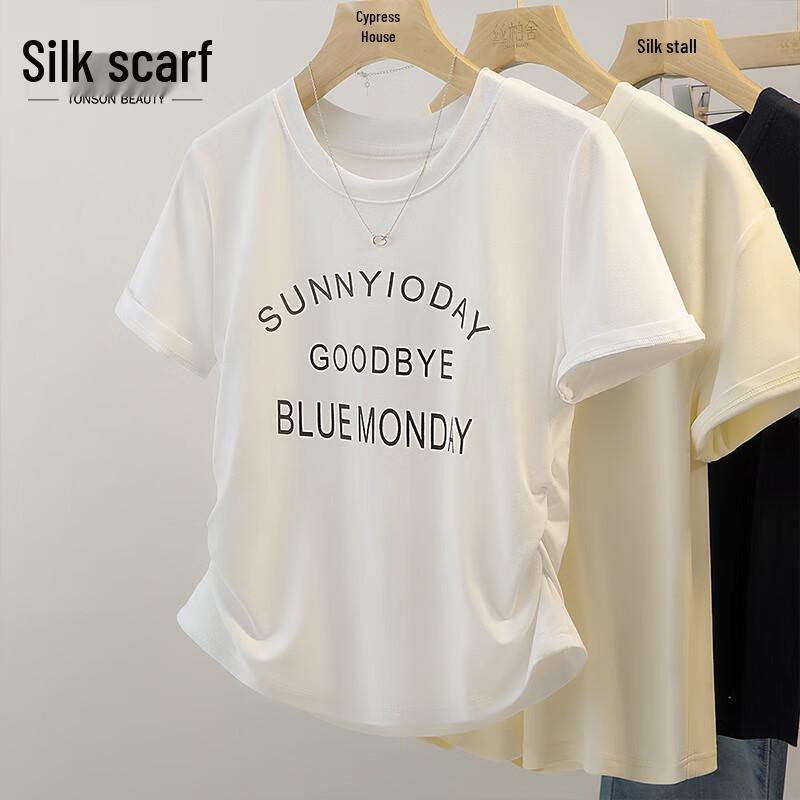 Women s Colorblock Pleated Short Sleeve T-shirt S