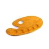 Wooden Painting Palette - 36x21cm Handmade Paint Palette with Thumb Hole for Acrylic, Oil, Gouache Watercolor Painting
