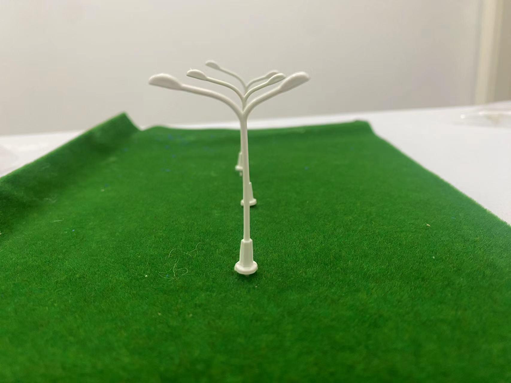 Modeling Supplies: Sand Table Accessories with Park Bench, Street Lamp, Small Boat, Figures, Fence, Buildings, Flowers, and Plants