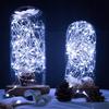 Lampki Druciki 50 Led Na Baterie Białe Zimne 5M Światełka Na Choinkę Stroik