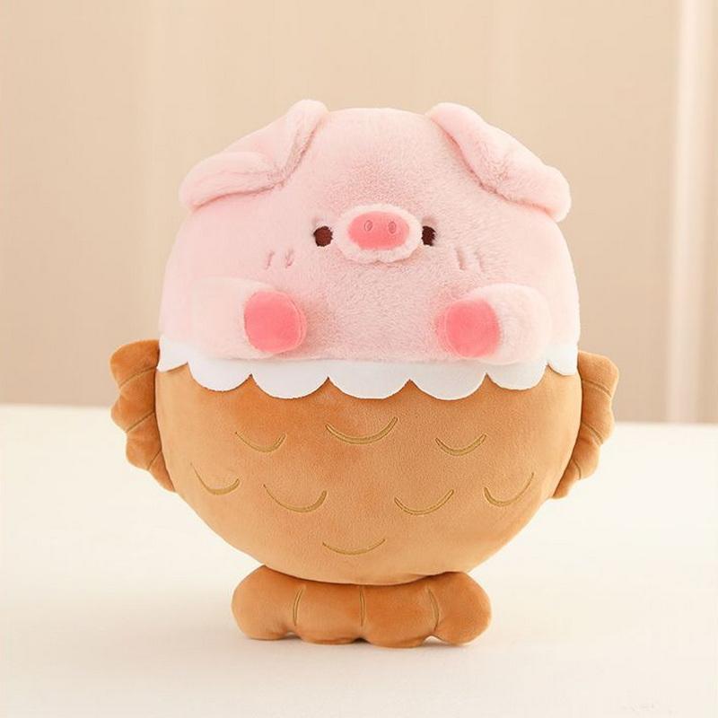 Cute Snapper Pig Plush Toy Plushie Stuffed Soft Pink Piggy Accompany Sleeping Pillow Hug Pillow For Girl Birthday
