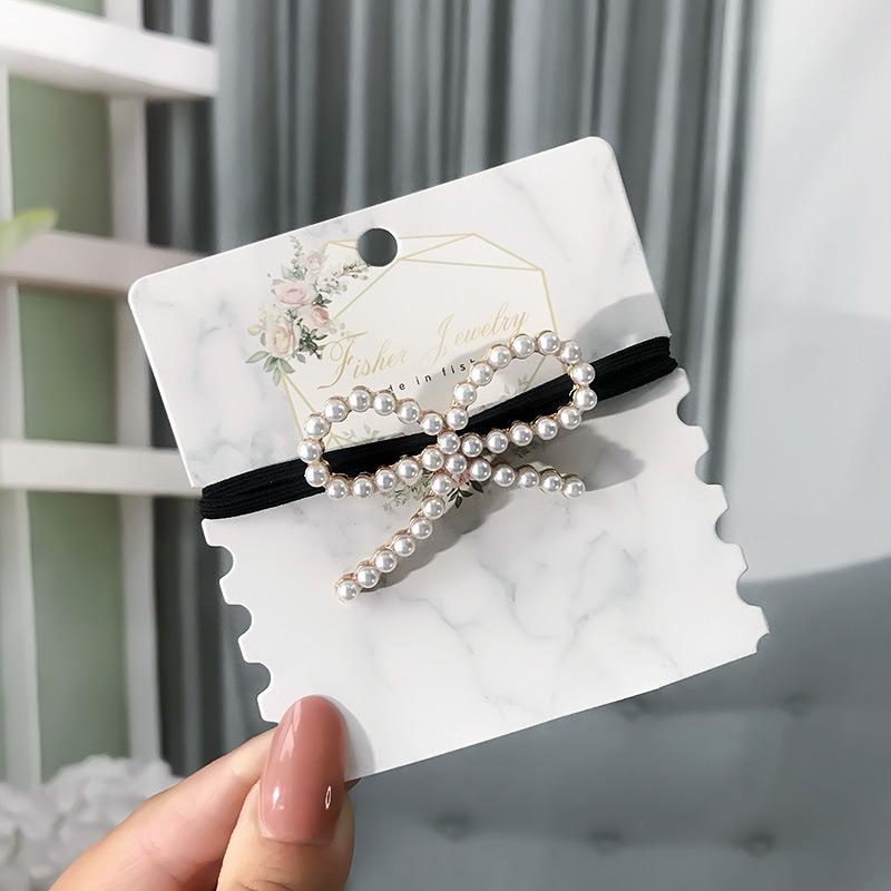 Korean Elegant Rhinestone Flower Scrunchies Women Girls Elastic Hair Rubber Bands Accessories Tie Hair Ring Rope Headwear