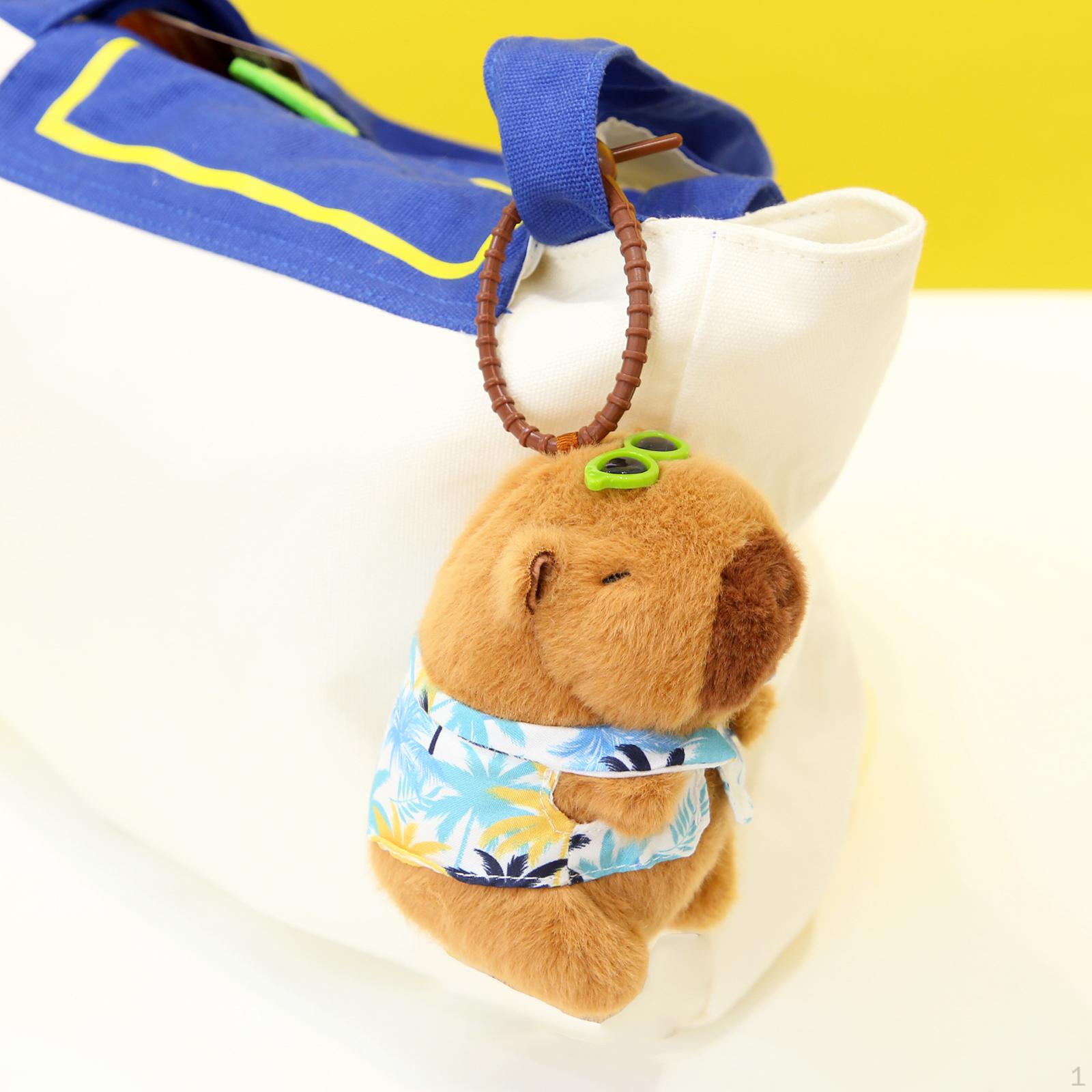 

Мягкая игрушка капибара, брелок, подвеска на сумку, реалистичное милое животное Duck swimming ring