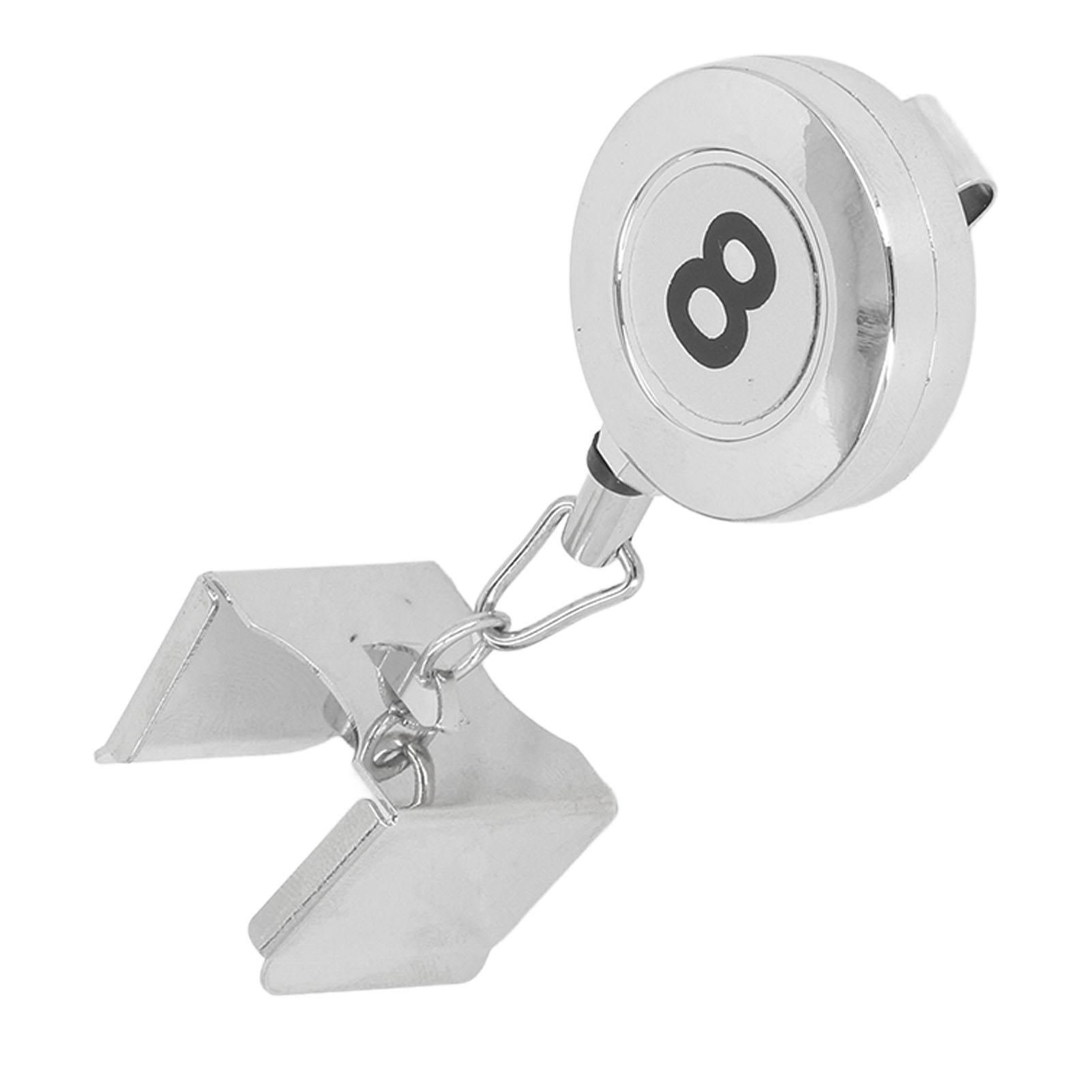 

Billiard Cue Chalk Holder Metal Retractable Pocket Pool Cue Chalk Case for Billiard Supplies