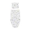 Newborn Cotton Baby Swaddle Sleeping Bag Soft Breathable Anti-Kick Cartoon Pattern Nordic Style for Spring/Summer/Autumn