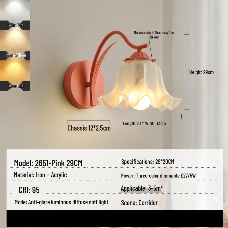 

Ретро настенный светильник для прикроватной тумбочки